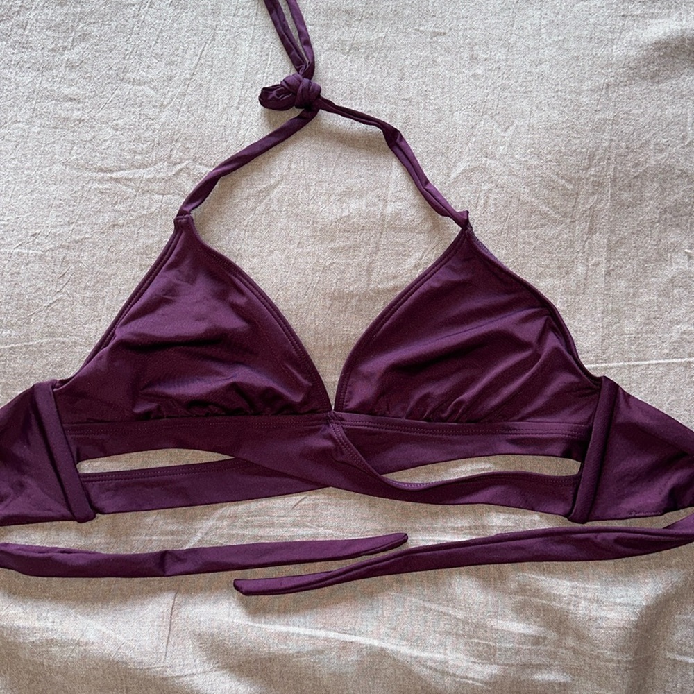 Kona Sol purple bathing suit top